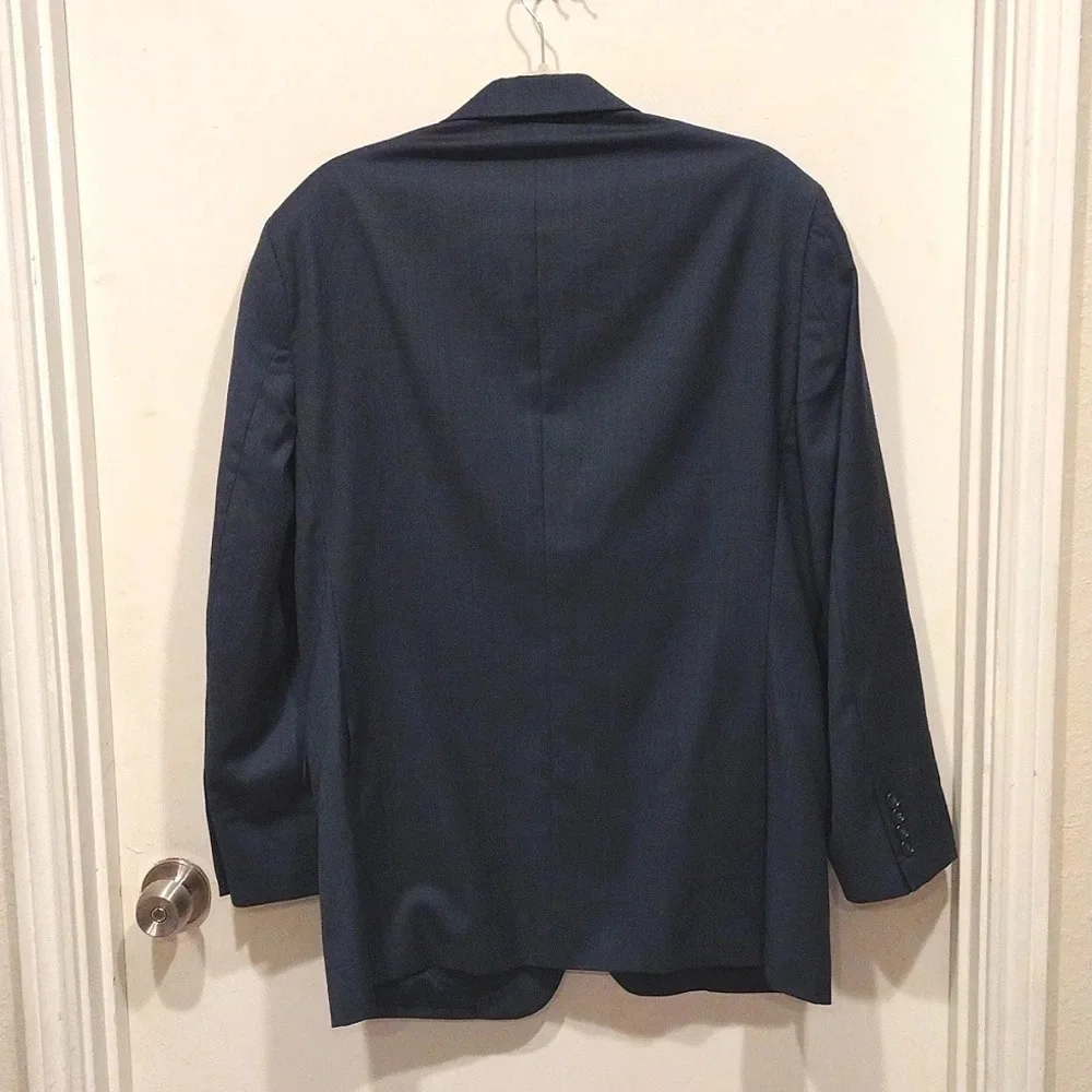 Jos. A. Bank Classic Men's Blue Wool Blend Blazer Suit Coat Size 42L Slim Fit